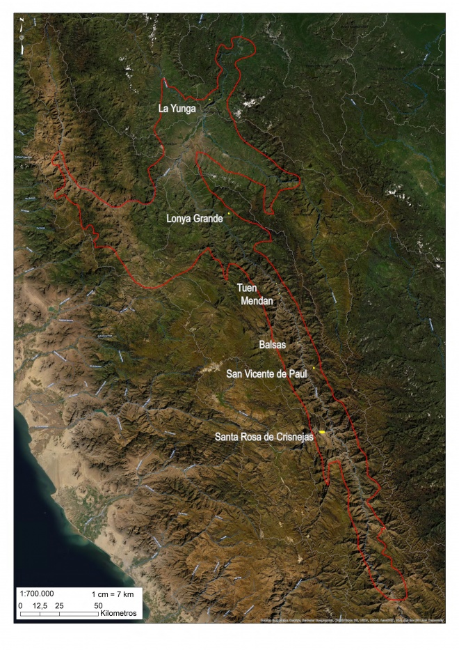 Basin Marañon project AOI and localities