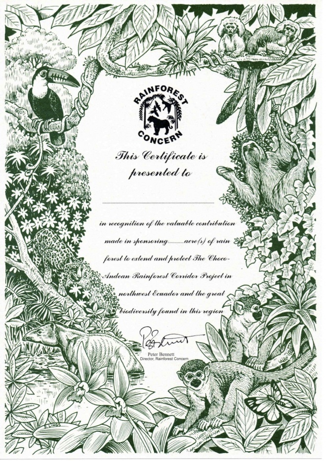 Acre Sponsorship Certificate
