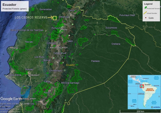 Copy of Los Cedros location in Ecuador Image credit Rainforest Action Group