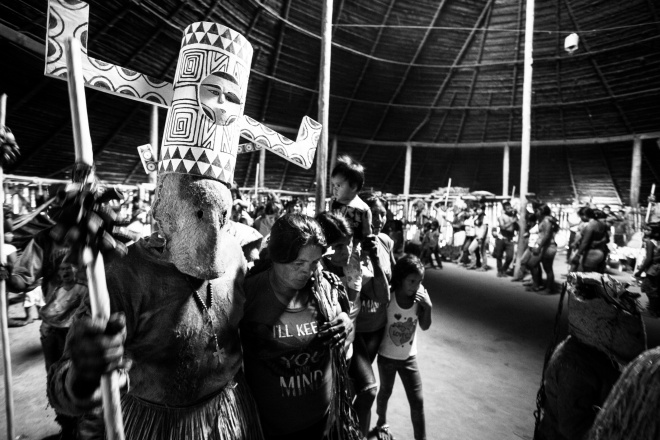 An indigenous ceremony for the spirits of water and the guardians of seeds